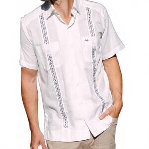 NEW TEXAS STANDARD guayabera libre shirt in perla